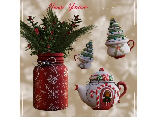 Alpha pack New Year part 5 (early access 011622) by puffersuffer - The Sims 4 Custom Content