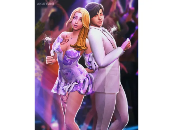 Mix SEE YOU NEXT YEAR POSES HONEYSSIMS4 X AKUIYUMI by Akuiyumi - The Sims 4 Custom Content