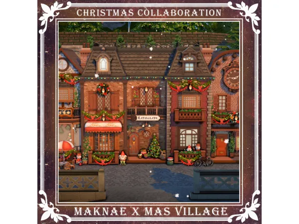 &#549227533038587 CHRISTMAS COLLABORATION - no cc house🎄🎁 by MAKNAE
