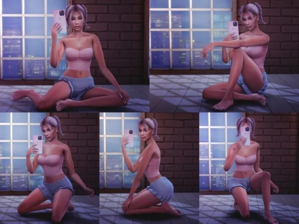 Mix Selfie Pose Pack I by katverse - The Sims 4 Custom Content