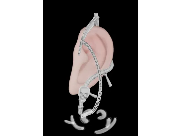 Alpha Death Sickle Earring by simsfinds - The Sims 4 Custom Content