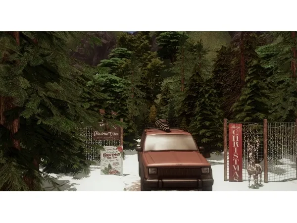 Alpha Christmas Tree Farm FREE by unidentifiedsims - The Sims 4 Custom Content