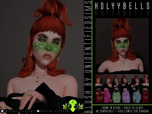 Mix Hollybells Blush by unidentifiedsims - The Sims 4 Custom Content