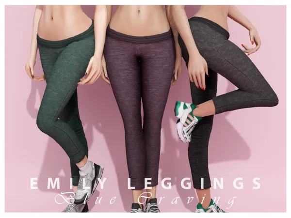 Alpha Blue Craving Emily Leggings - The Sims 4 Custom Content