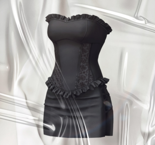 Alpha Punk dress ripped stockings by simsfinds - The Sims 4 Custom Content