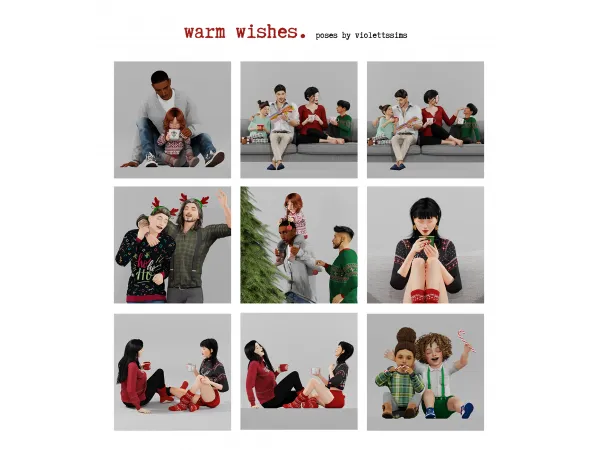 Mix [Violettssims] Warm Wishes by simsfinds - The Sims 4 Custom Content