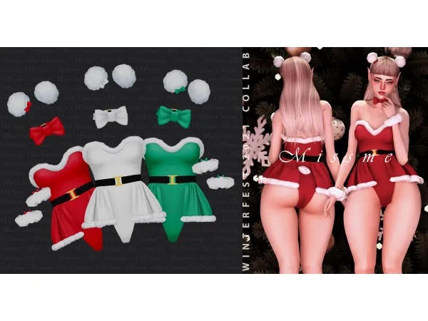 Alpha winterfest collab blue craving x missme x sm sims by MISSME - The Sims 4 Custom Content