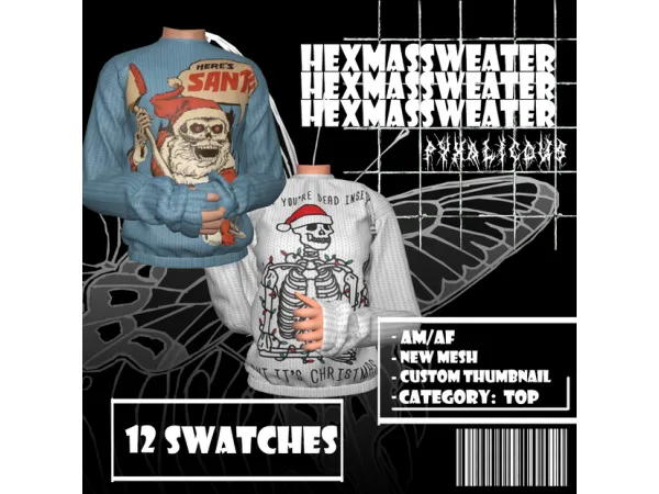 Alpha hexmas day5 by simsfinds - The Sims 4 Custom Content