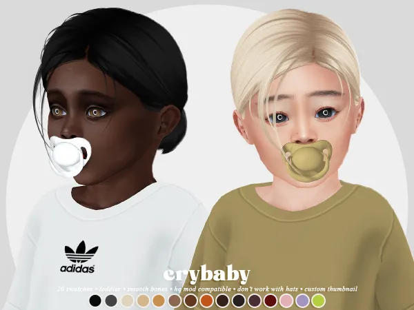 Alpha crybaby hottie hair (nightcrawler) by crybaby - The Sims 4 Custom Content