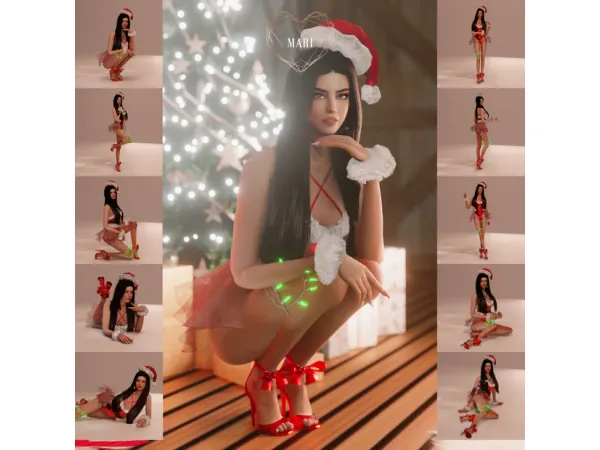 Sexy Christmas Poses by Marianne S./MARI