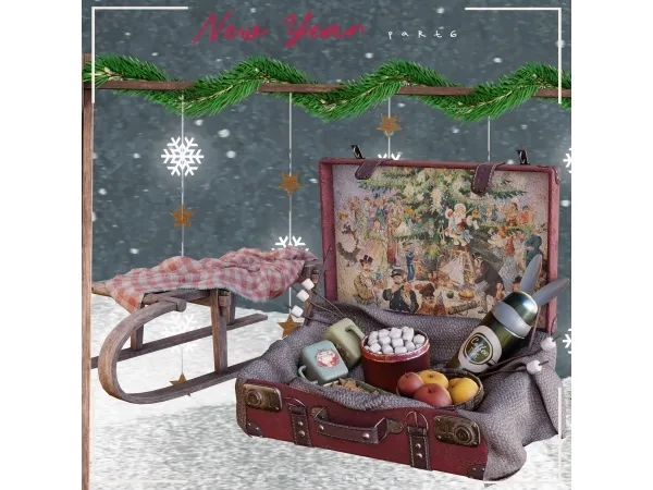 The Sims 4 CC pack - New Year - part 6 (early access - 01.23.22)