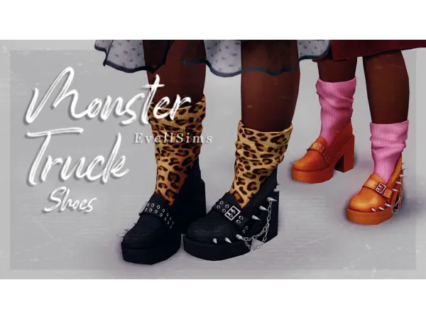 Maxis Match Monster Truck Shoes by simsfinds - The Sims 4 Custom Content
