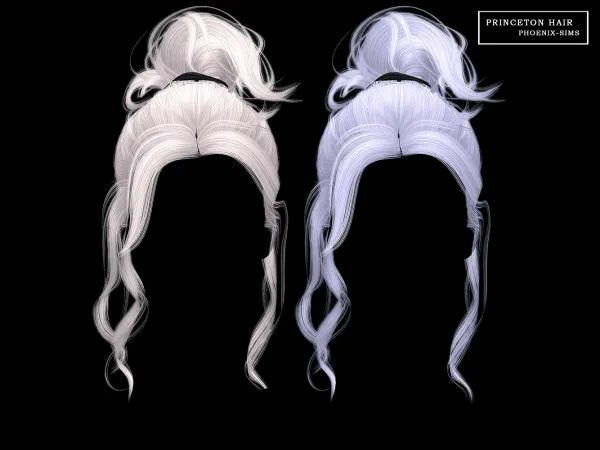 Alpha Princeton Hair by phoenixsims4 - The Sims 4 Custom Content