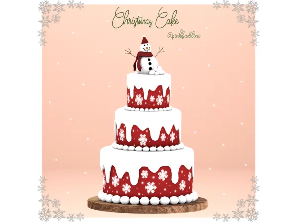 Christmas Cake Decor