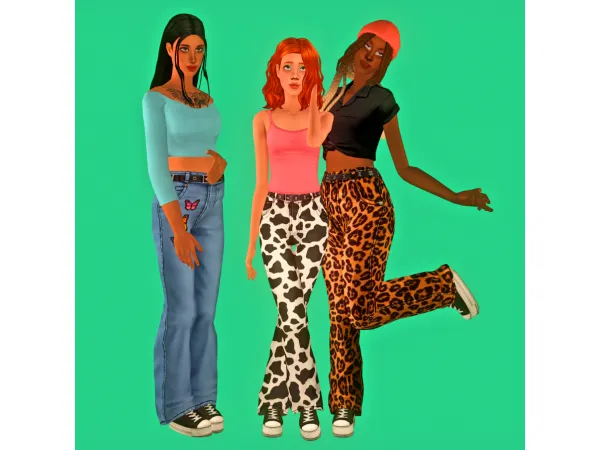 Ayoshi x AHarris00Brittneys Chloe Jeans by simsfinds - The Sims 2 Custom Content