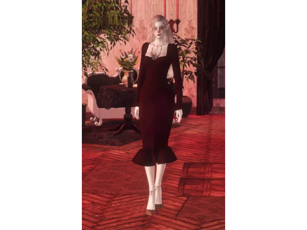 [cw]mermaidvintagedress - The Sims 3 Custom Content