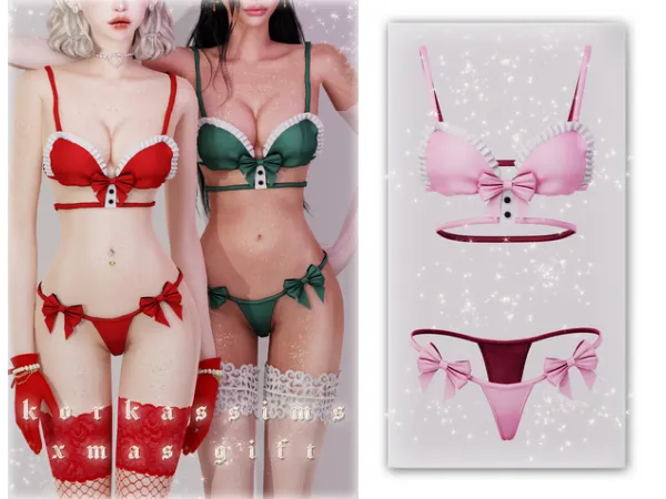 Alpha XMAS SET by simsfinds - The Sims 4 Custom Content