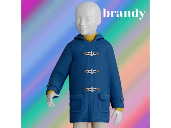 Alpha Brandy coat by amelylina - The Sims 4 Custom Content