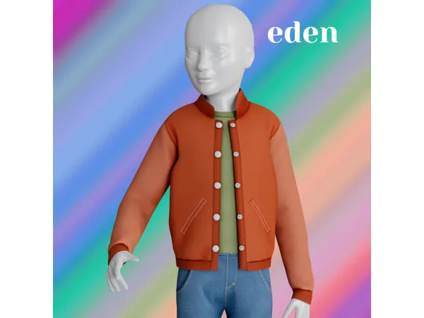 Alpha Eden jacket by amelylina - The Sims 4 Custom Content