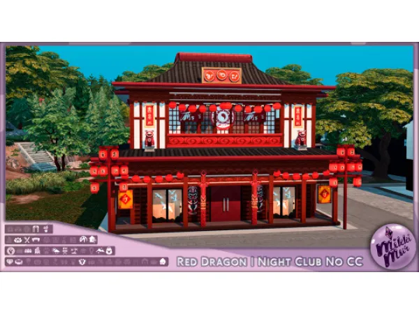 Maxis Match Red Dragon Sims 4 Build No Красный Дракон by MikkiMur - The Sims 4 Custom Content