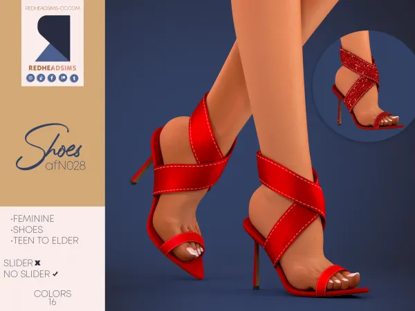 Alpha AF SHOES N028 NO SLIDER - The Sims 4 Custom Content