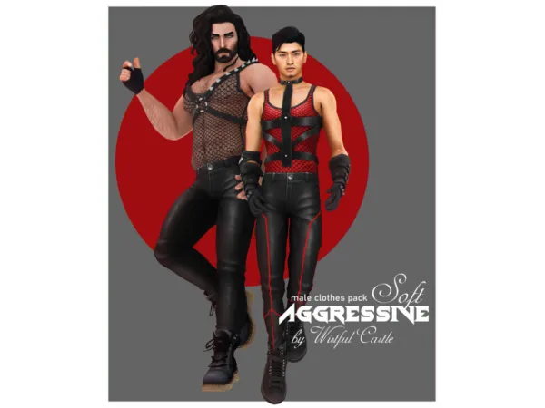 Maxis Match Soft Aggressive (clothes pack) by Wistful Castle - The Sims 4 Custom Content