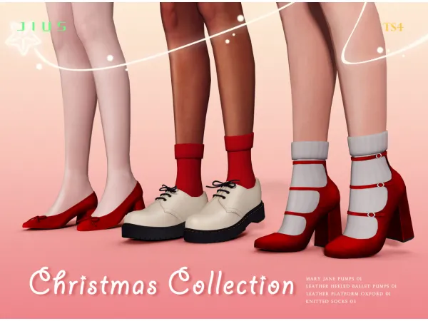 Mix Christmas Collection Part 1 sims by Jius - The Sims 4 Custom Content