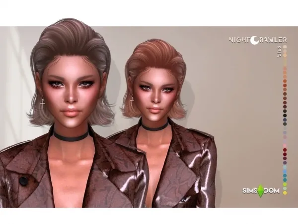 Alpha nightcrawler kaia hair by nightcrawler - The Sims 4 Custom Content
