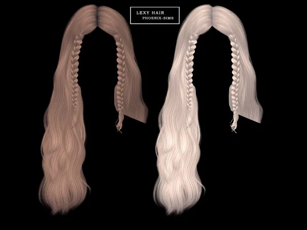 Alpha Lexy Hair - The Sims 4 Custom Content