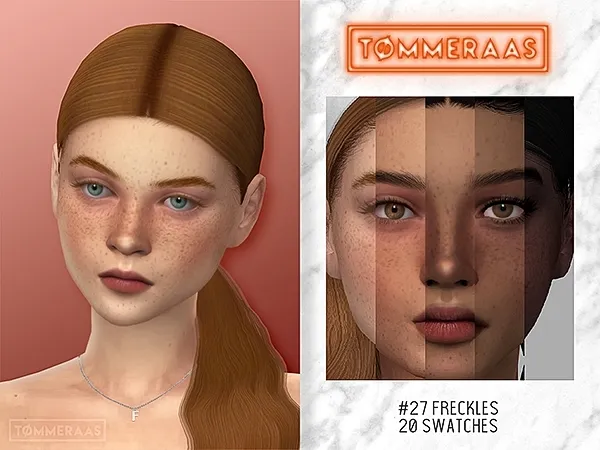 Mix TØMMERAAS Freckles (27) by tommeraas - The Sims 4 Custom Content