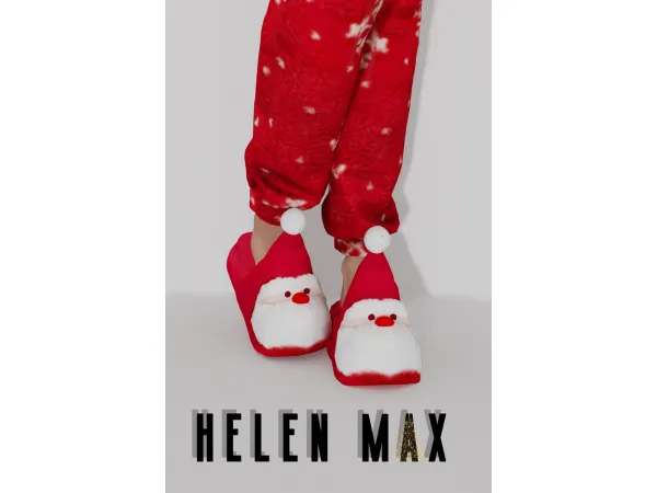 Santa Slippers by Helen Max
