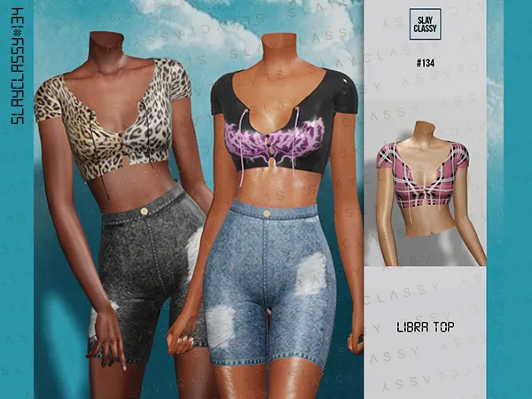Alpha SC134 LIBRA TOP by slayclassy - The Sims 4 Custom Content
