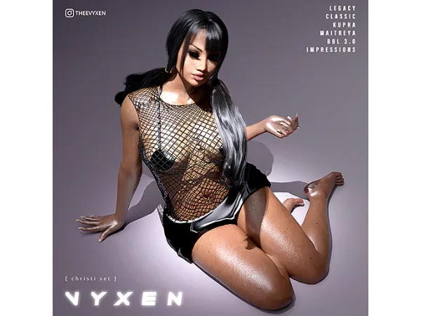 Alpha [ VYXEN ] CHRISTI SET by vyxen - The Sims 4 Custom Content