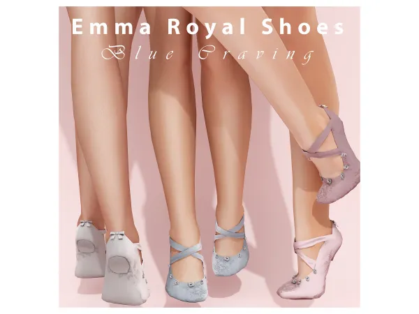 Alpha Blue Craving Emily Royal Shoes by bluecraving - The Sims 4 custom content
