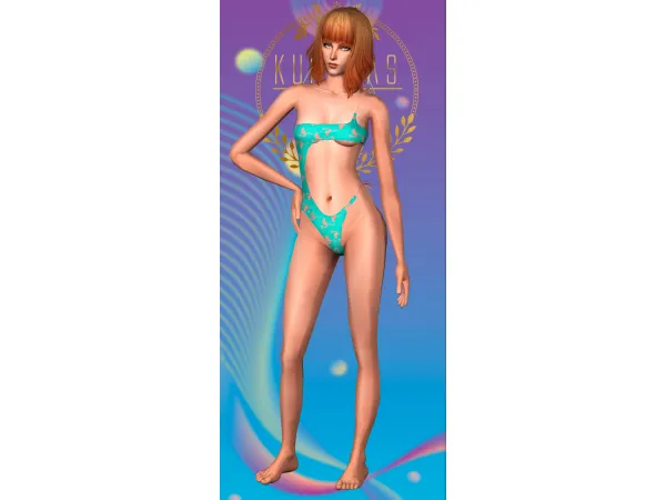 Kurimas4t2VanessaSwimsuit_Belaloallure by simsfinds - The Sims 2 Custom Content