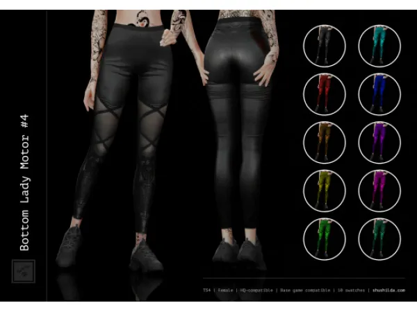 Alpha Bottom Lady Motor 4 by simsfinds - The Sims 4 Custom Content