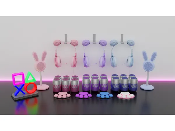 Alpha Gaming Set by simmerkatex - The Sims 4 Custom Content