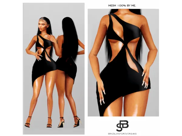 Alpha LILY DRESS - The Sims 4 custom content