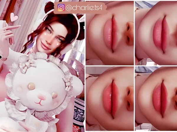 Alpha Korean Natural Lipsticks by charliesims4cc - The Sims 4 Custom Content