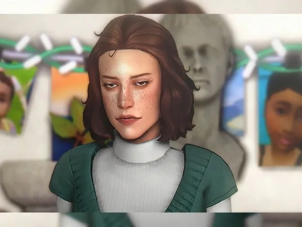 Maxis Match Irma Hair by adrienpastel - The Sims 4 Custom Content