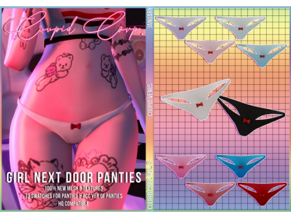 Mod The Sims - Female Teen: Sexy & Cute Undies