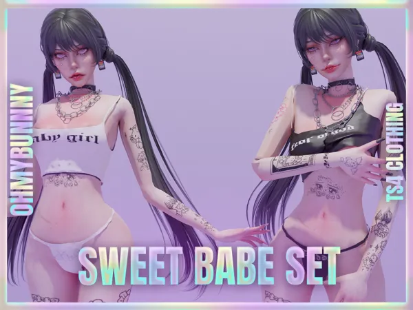 Alpha s w e e t b a b e s e t n s f w by ohmybunnny2 - The Sims 4 Custom Content