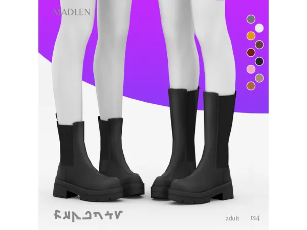 Maxis Match Ruperto Boots by Madlen - The Sims 4 Custom Content