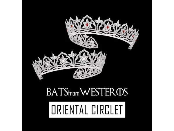 Mix ORIENTAL CIRCLET TIARA BatsFromWesteros - The Sims 4 custom content