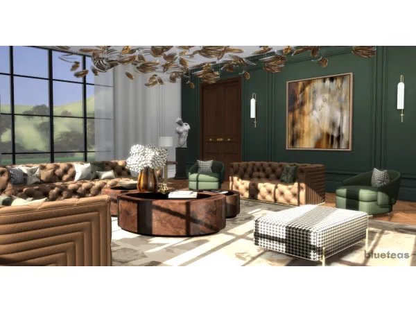 Alpha Milano Living Room by simsfinds - The Sims 4 Custom Content