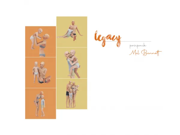 Alpha Legacy Posepack by melbennett - The Sims 4 Custom Content