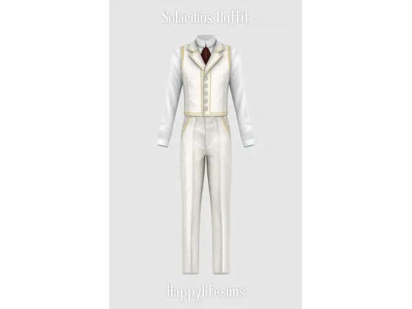 Alpha [Lonelyboy] Solardius Outfit - The Sims 4 Custom Content