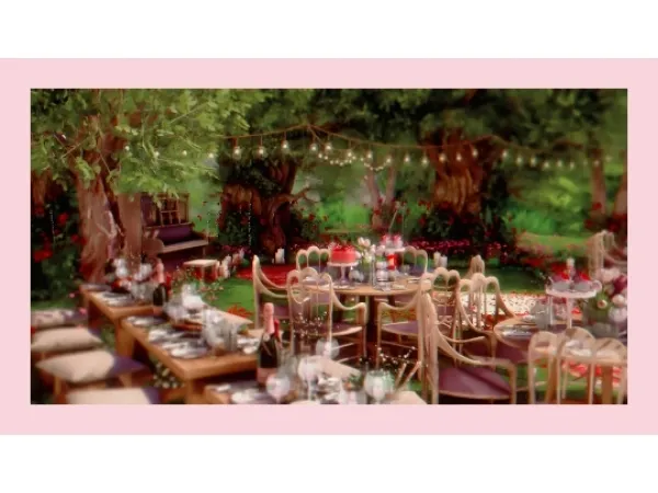 Maxis Match BellaFemme Co Reception Venue by simsfinds - The Sims 4 Custom Content