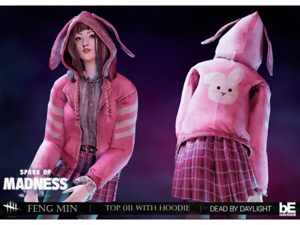 Alpha Dead sims by Daylight Feng Min Top 011 with Hoodie by Mimoto - The Sims 4 Custom Content