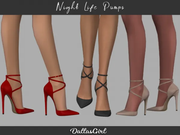 Mix Night Life Pumps by simsfinds - The Sims 4 Custom Content